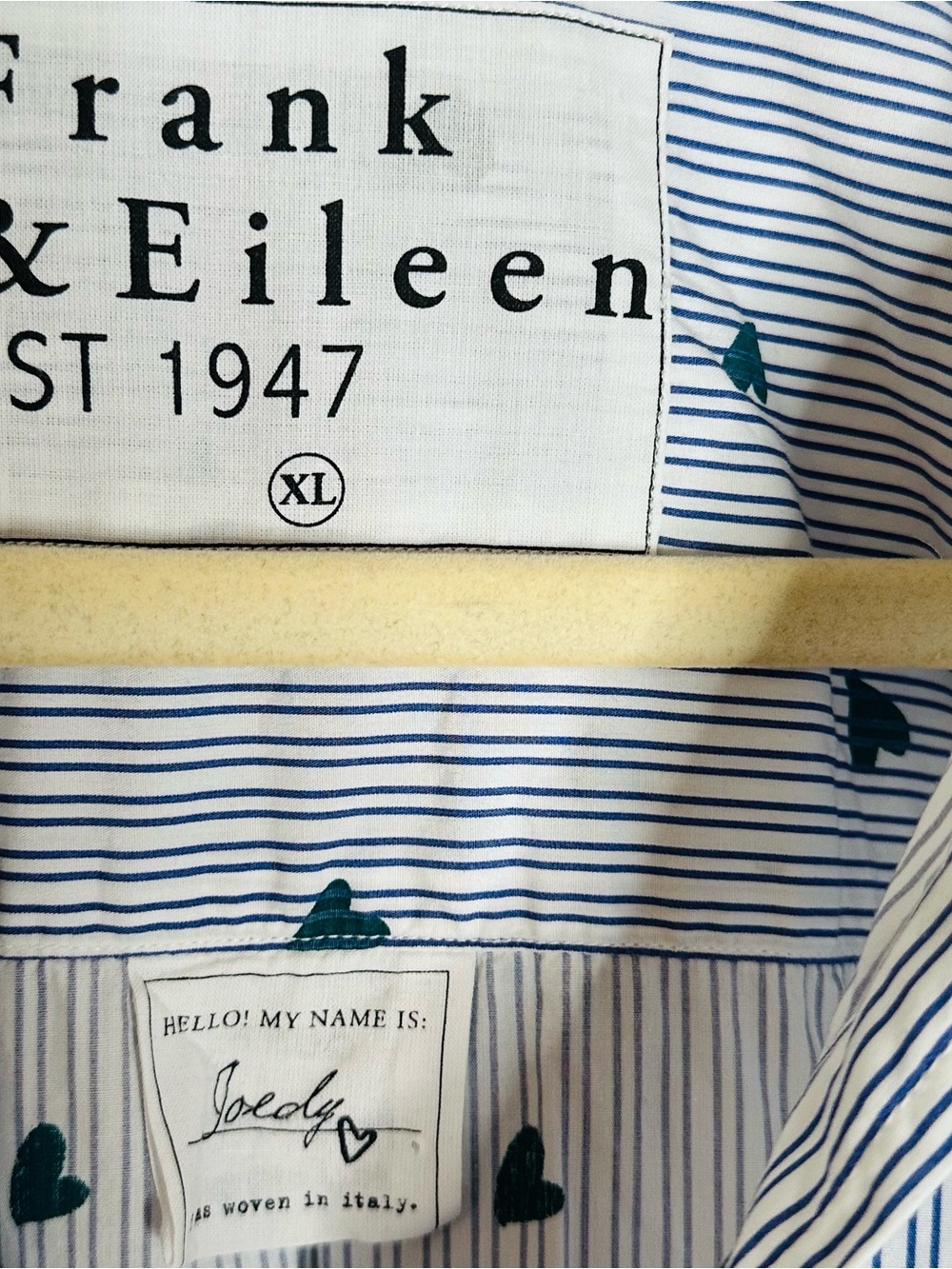 Frank & Eileen Joedy Boyfriend Button-Up Shirt XL - Picture 5 of 5